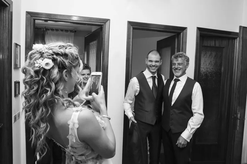 Impaginazione pulita album matrimonio