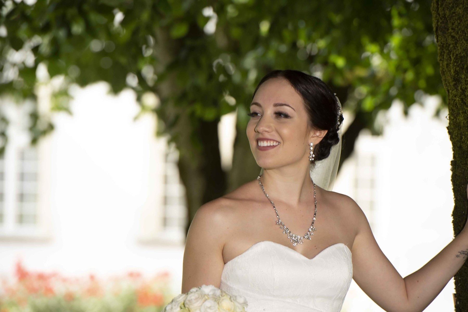 Auto d epoca con fiori matrimonio Svizzera St Urban