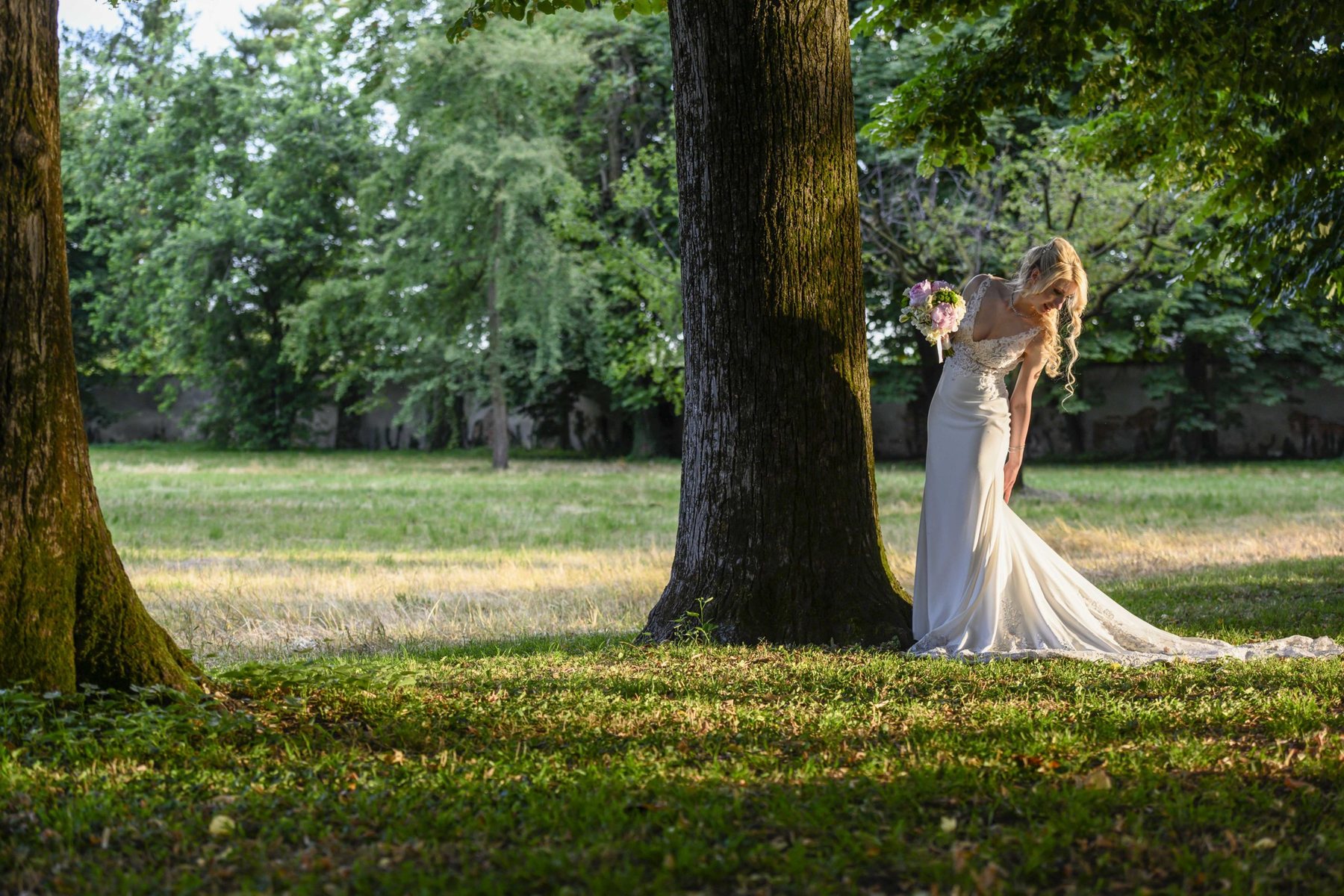 Patrizia albero secolare parco Villa Scheibler Rho